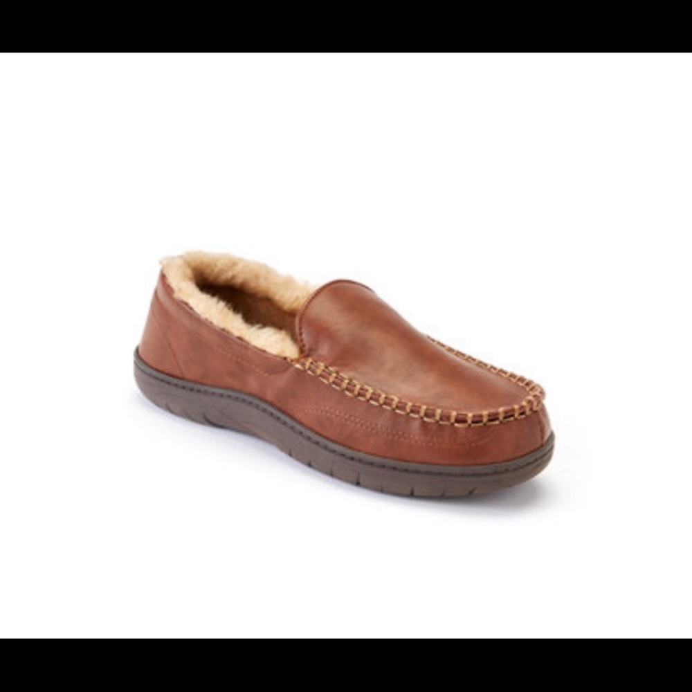 New in box Men’s Haggar smooth Venetian slippers